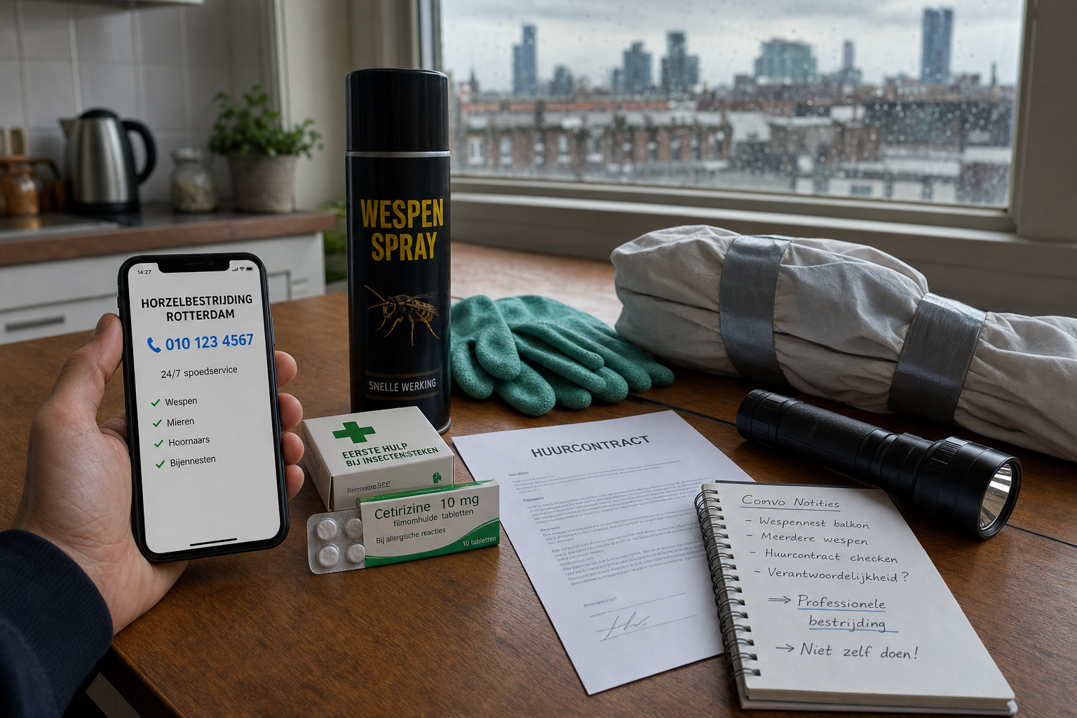 Professionele wespenbestrijding Rotterdam