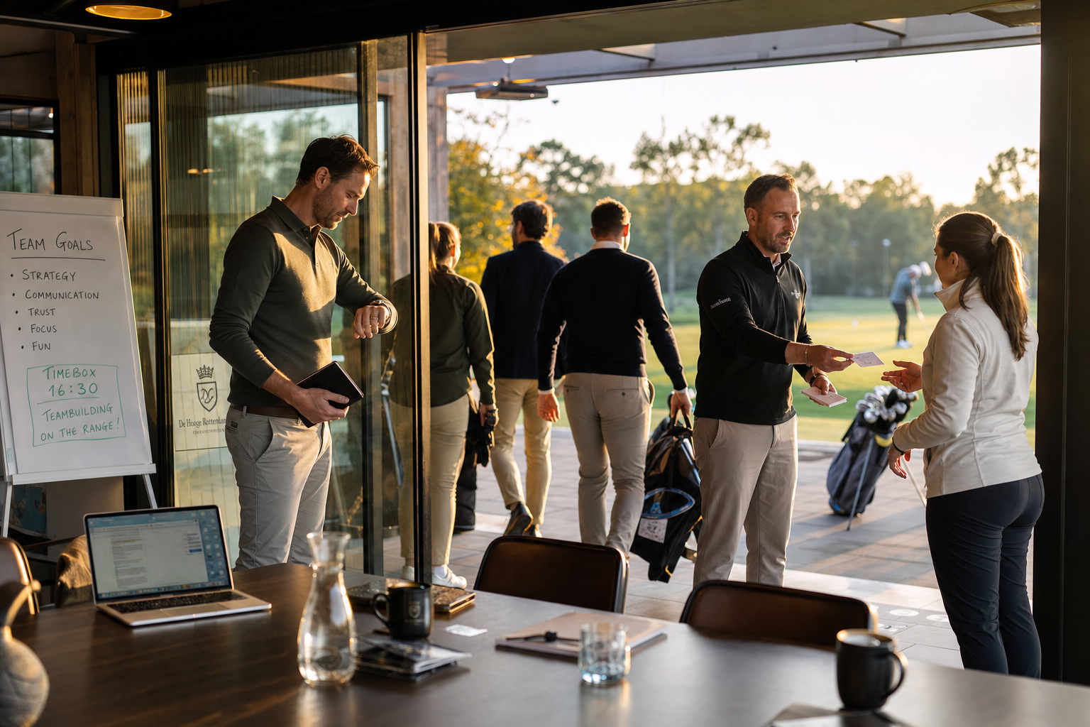 Zakelijke golfdag planning